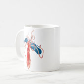 RiesenTintenfisch gegen Whale Kaffeetasse (Vorderseite Links)