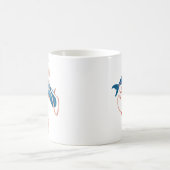 RiesenTintenfisch gegen Whale Kaffeetasse (Mittel)