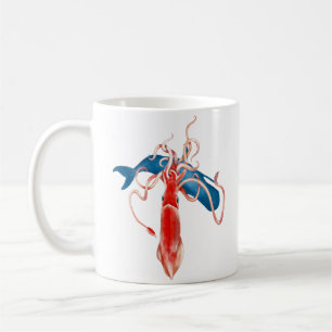 RiesenTintenfisch gegen Whale Kaffeetasse