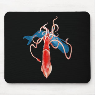 RiesenTintenfisch gegen Whale Mousepad