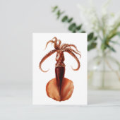 RiesenTintenfisch Postkarte (Stehend Vorderseite)
