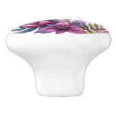 Riesentoadstool Lila mit Blume Keramikknauf (Seitenansicht)