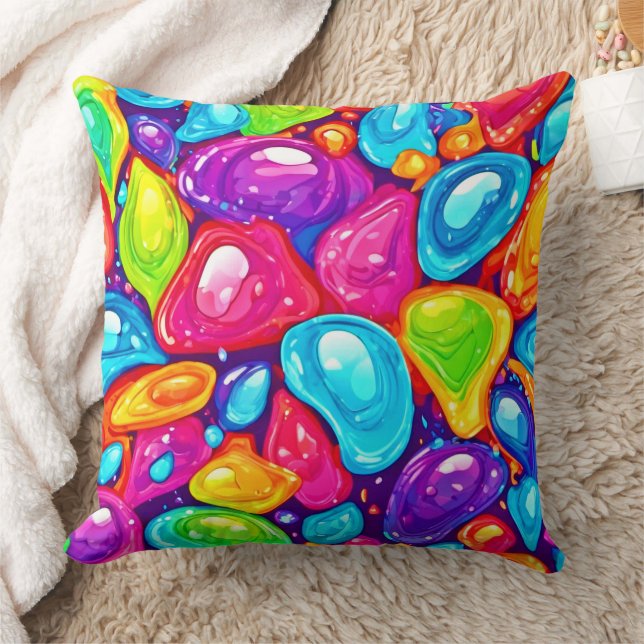 Riesenträne: Lebhafter Kunststil Kissen (Decke)