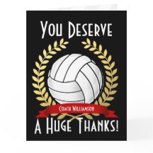 Riesenvolleyball-Coach Danke