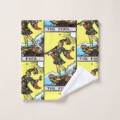 Riesenwaite Tarot Major Arcana Der Narr Badhandtuch Set (Waschlappen)
