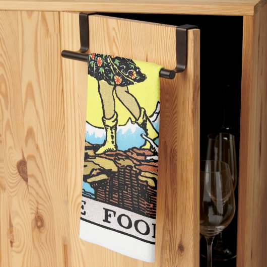 Riesenwaite Tarot Major Arcana Der Narr Geschirrtuch (Drittel gefaltet)