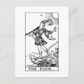 Riesenwaite Tarot Major Arcana Der Narr Postkarte (Vorderseite)