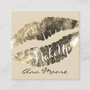 Riesenweite Kissenlippen, klassische glänzende Abd Quadratische Visitenkarte