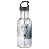 Riesenwolf Edelstahlflasche (Vorderseite)