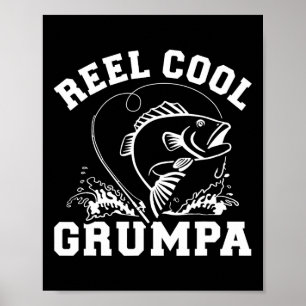 Riesig cooler Griesgram zum Angeln für Opa Poster