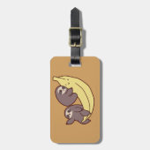 Riesige Bananen-Trägheiten Gepäckanhänger (Vorderseite vertikal)