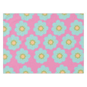 Riesige Blue Hippie-Blume Tischdecke (Vorderseite (Horizontal))