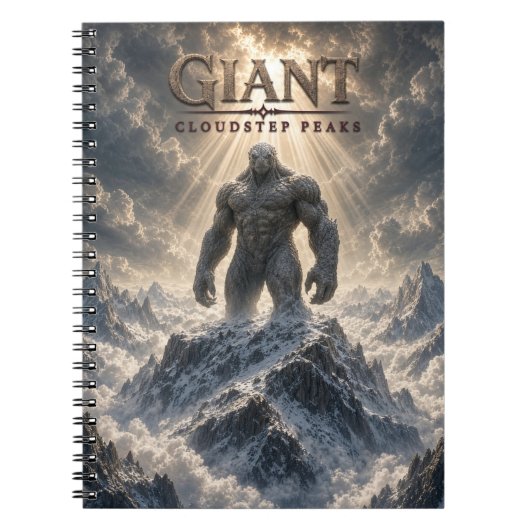 Riesige Cloudstep-Gipfel Dark Cinema Notizblock (Vorderseite)