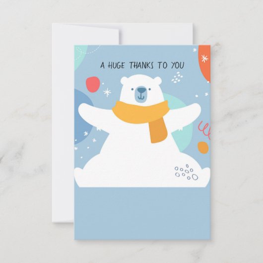 Riesige Dankeskarte (Vorderseite)