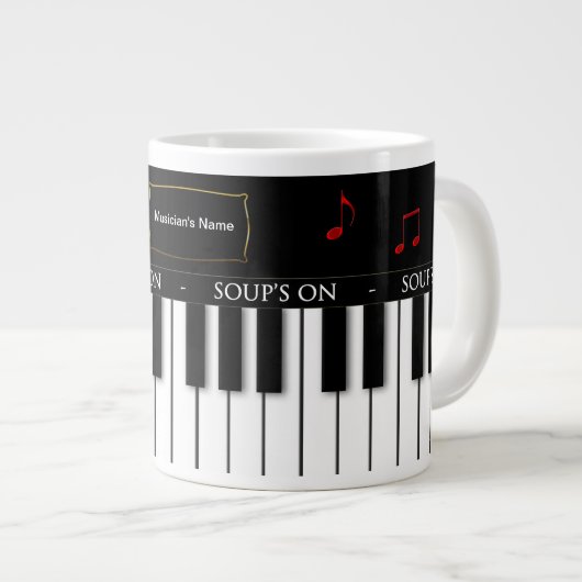 RIESIGE DIE SUPPEN-TASSE DES MUSIKERS - Jumbo-Tasse (Vorderseite Rechts)