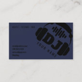 Riesige Diskjockeykopfhörerabdeckung Visitenkarte (Rückseite)
