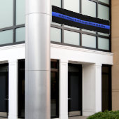 Riesige dünne blaue Linie alles, was notwendig ist Banner (Äußeres Gebäude)