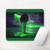 Riesige Farbdose schüttet Farbe auf Sunset Beach Mousepad (Mit Mouse)