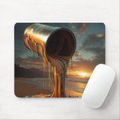 Riesige Farbdose schüttet Farbe auf Sunset Beach Mousepad (Mit Mouse)