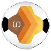 Riesige farbige Zickzack Darts mit Monogramm Fußball (Gedreht)