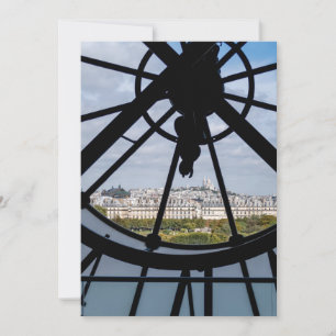 Riesige Glasuhr im Musée d'Orsay - Paris Einladung