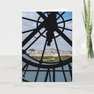 Riesige Glasuhr im Musée d'Orsay - Paris Karte