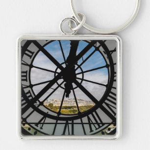 Riesige Glasuhr im Musée d'Orsay - Paris Schlüsselanhänger