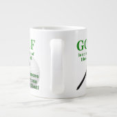 Riesige Golfkaffee-Tasse Jumbo-Tasse (Rückseite)