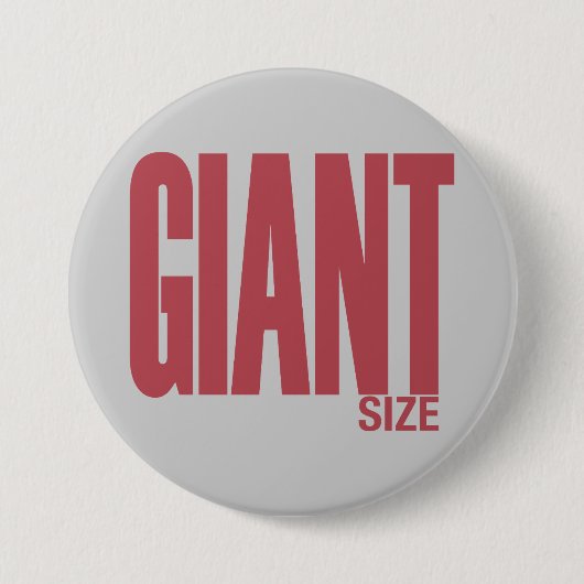 Riesige Größe Button (Vorderseite)