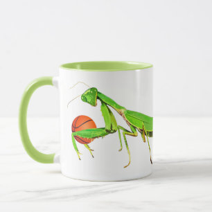 Riesige grüne betender Mantis-Basketball-Tasse Tasse