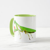 Riesige grüne betender Mantis-Basketball-Tasse Tasse (Vorderseite Links)