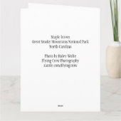 Riesige Gruß-Karte - Ahorn-Blätter Karte (Rückseite)