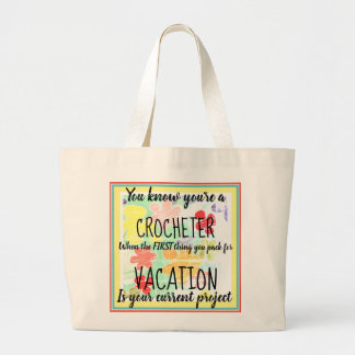 Riesige Häkelarbeit-Taschen-Tasche Jumbo Stoffbeutel