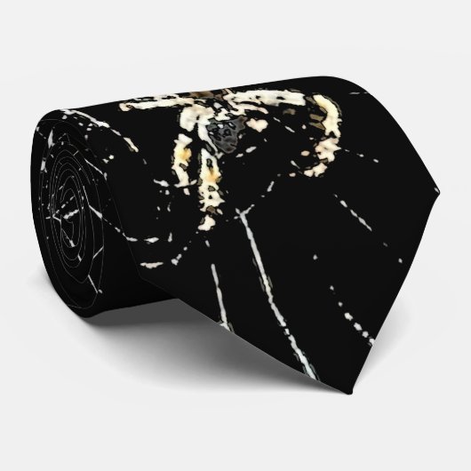 Riesige Halloween-Geist-Spinne Krawatte (Gerollt)