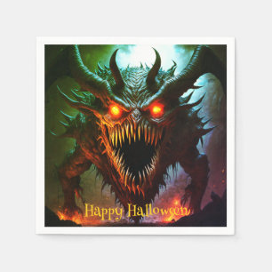 Riesige Halloween-Monster-Servietten Serviette