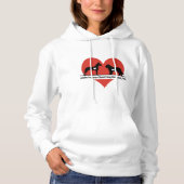 Riesige Herz-riesiges Hunderettungs-Logo Hoodie (Vorderseite)