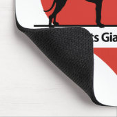 Riesige Herz-riesiges Hunderettungs-Logo Mousepad (Ecke)