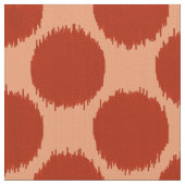 Riesige Ikat Punkte, Mandarine und Hellorangees Stoff (Nahaufnahme)