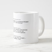 Riesige Kaffee-Tasse, die Sie mit Füllelinien Jumbo-Tasse (Vorderseite Rechts)