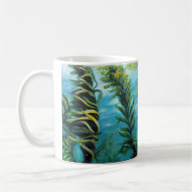 Riesige Kelp-Waldgrafik-Tasse