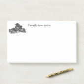 Riesige klebrige Anmerkungen des Stammbaums Post-it Klebezettel (Auf Schreibtisch)