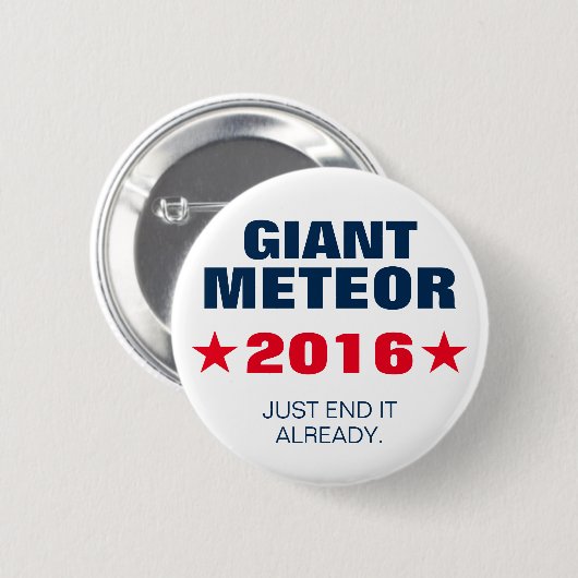 Riesige Knopf-Button Wahl des Meteors 2016 Button (Vorne & Hinten)