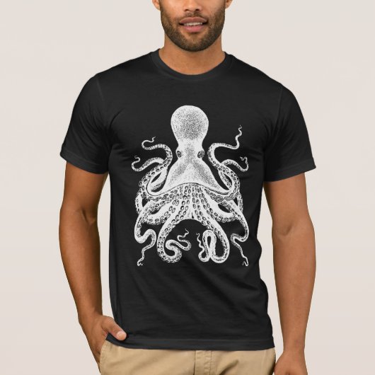 Riesige Krake - Kraken! Cthulu! T-Shirt (Vorderseite)