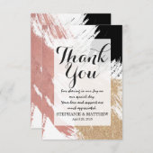 Riesige künstlerische Brushstrokes im Dankeskarte (Vorne/Hinten)