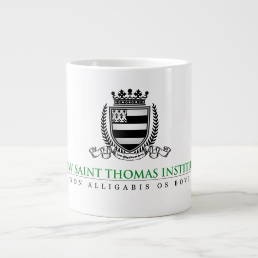 Riesige neue Heiliger Thomas-Institut-Tasse Jumbo-Tasse (Vorderseite)