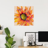 Riesige Orange Mum Poster (Heimbüro)
