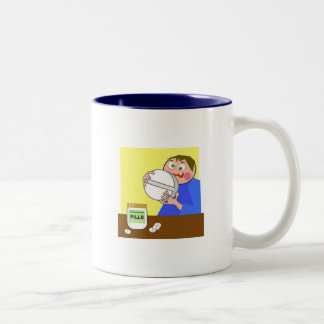 Riesige Pille Zweifarbige Tasse