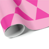 Riesige rosa jüdische Sterne Geschenkpapier (Rolleneckpunkt)