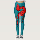 Riesige rote Panzerkrebse des Spaßes Leggings (Vorderseite)