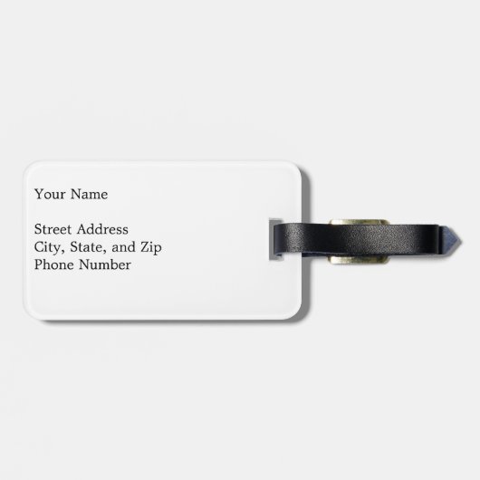 riesige Schildkröten Gepäckanhänger (Rückseite horizontal)